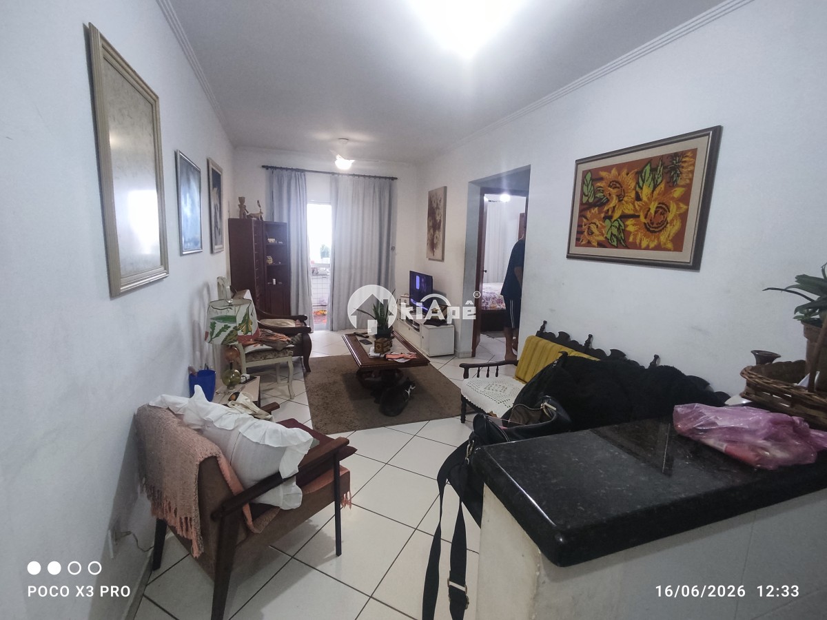 Venda apt 2 Dorm sacada garagem pronto para morar praia grande bairro Guilhermina
