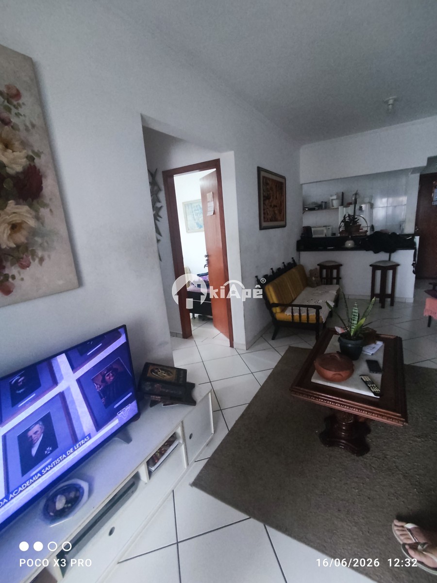Venda apt 2 Dorm sacada garagem pronto para morar praia grande bairro Guilhermina