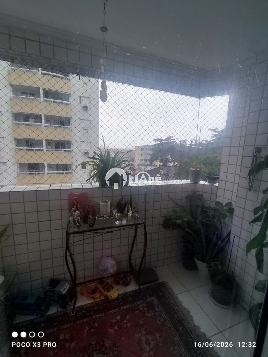 Venda apt 2 Dorm sacada garagem pronto para morar praia grande bairro Guilhermina