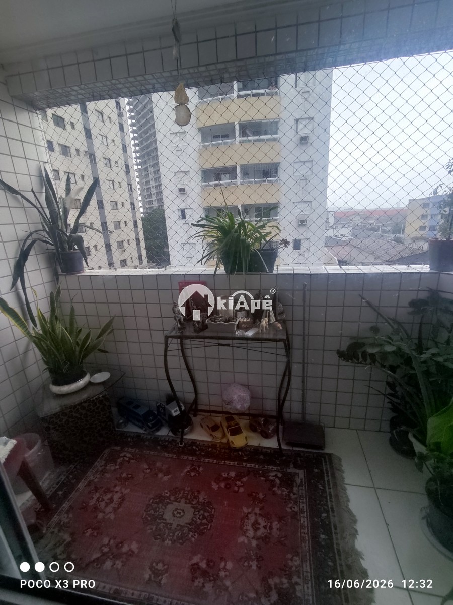 Venda apt 2 Dorm sacada garagem pronto para morar praia grande bairro Guilhermina