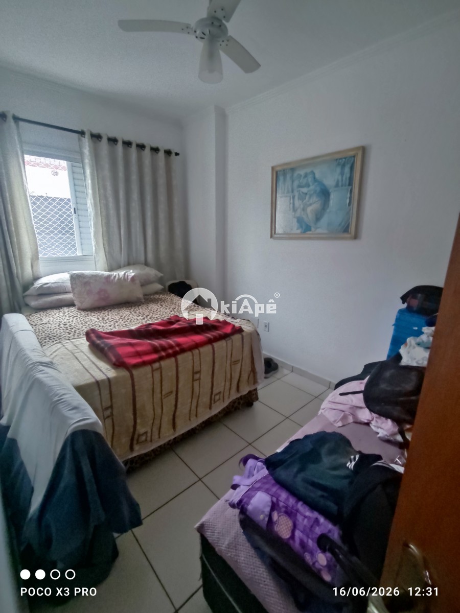 Venda apt 2 Dorm sacada garagem pronto para morar praia grande bairro Guilhermina