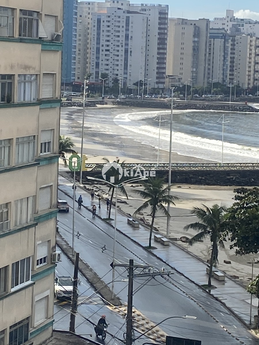 Apartamento 100% Reformado à Venda no Gonzaguinha – São Vicente-SP | Vista Lateral para o Mar
