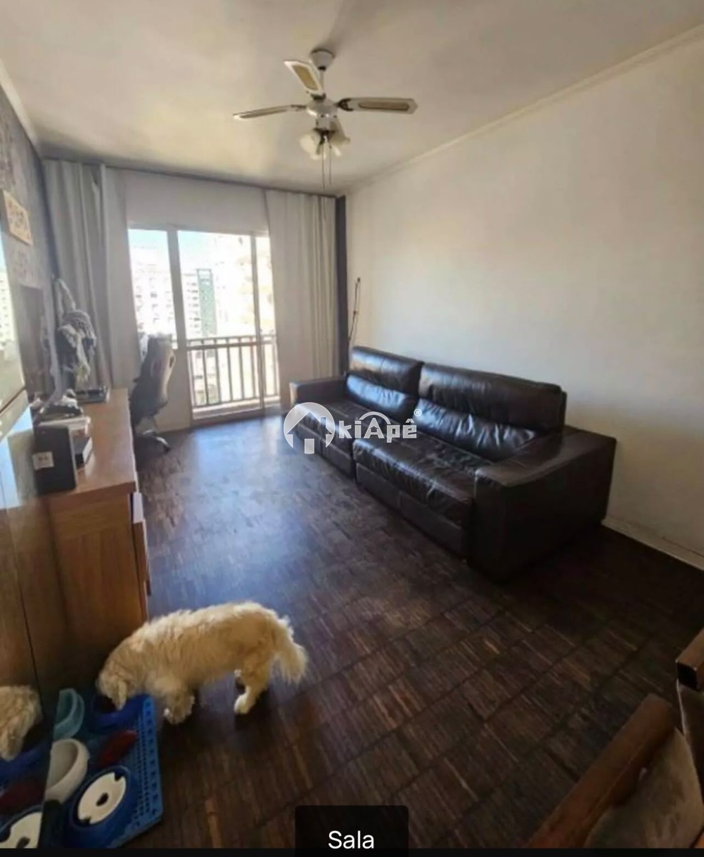 Apartamento à Venda, com 2 Quartos, com Garagem, em Itararé – São Vicente-SP | Sacada e Vista Lateral para o Mar