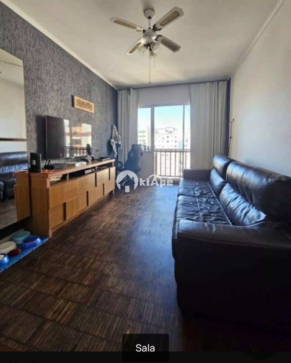 Apartamento à Venda, com 2 Quartos, com Garagem, em Itararé – São Vicente-SP | Sacada e Vista Lateral para o Mar