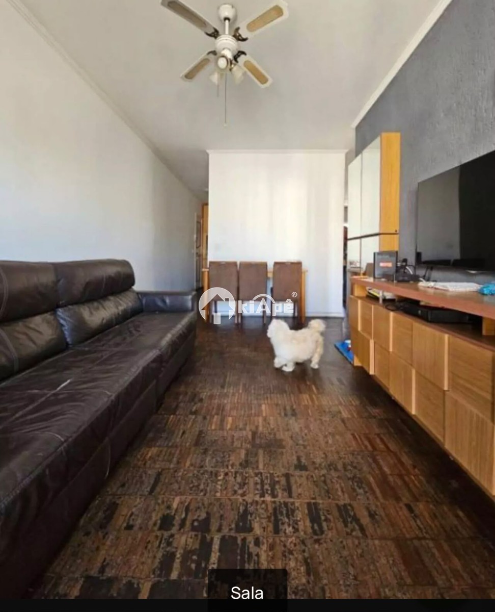 Apartamento à Venda, com 2 Quartos, com Garagem, em Itararé – São Vicente-SP | Sacada e Vista Lateral para o Mar