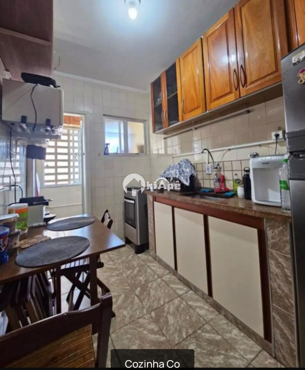 Apartamento à Venda, com 2 Quartos, com Garagem, em Itararé – São Vicente-SP | Sacada e Vista Lateral para o Mar