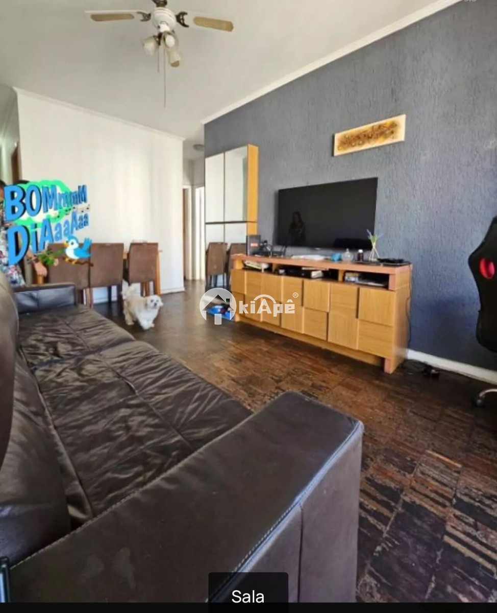 Apartamento à Venda, com 2 Quartos, com Garagem, em Itararé – São Vicente-SP | Sacada e Vista Lateral para o Mar