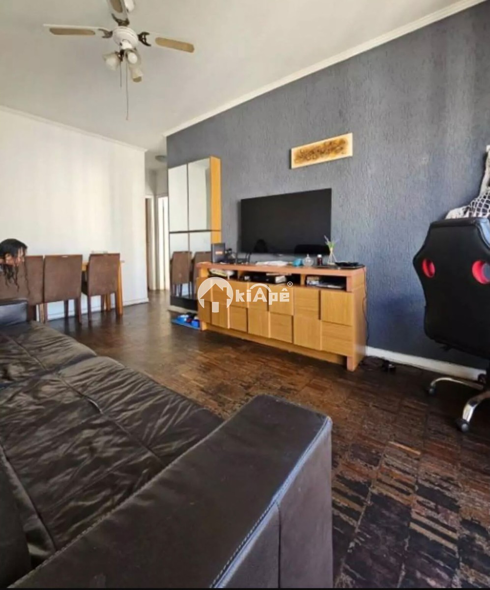 Apartamento à Venda, com 2 Quartos, com Garagem, em Itararé – São Vicente-SP | Sacada e Vista Lateral para o Mar