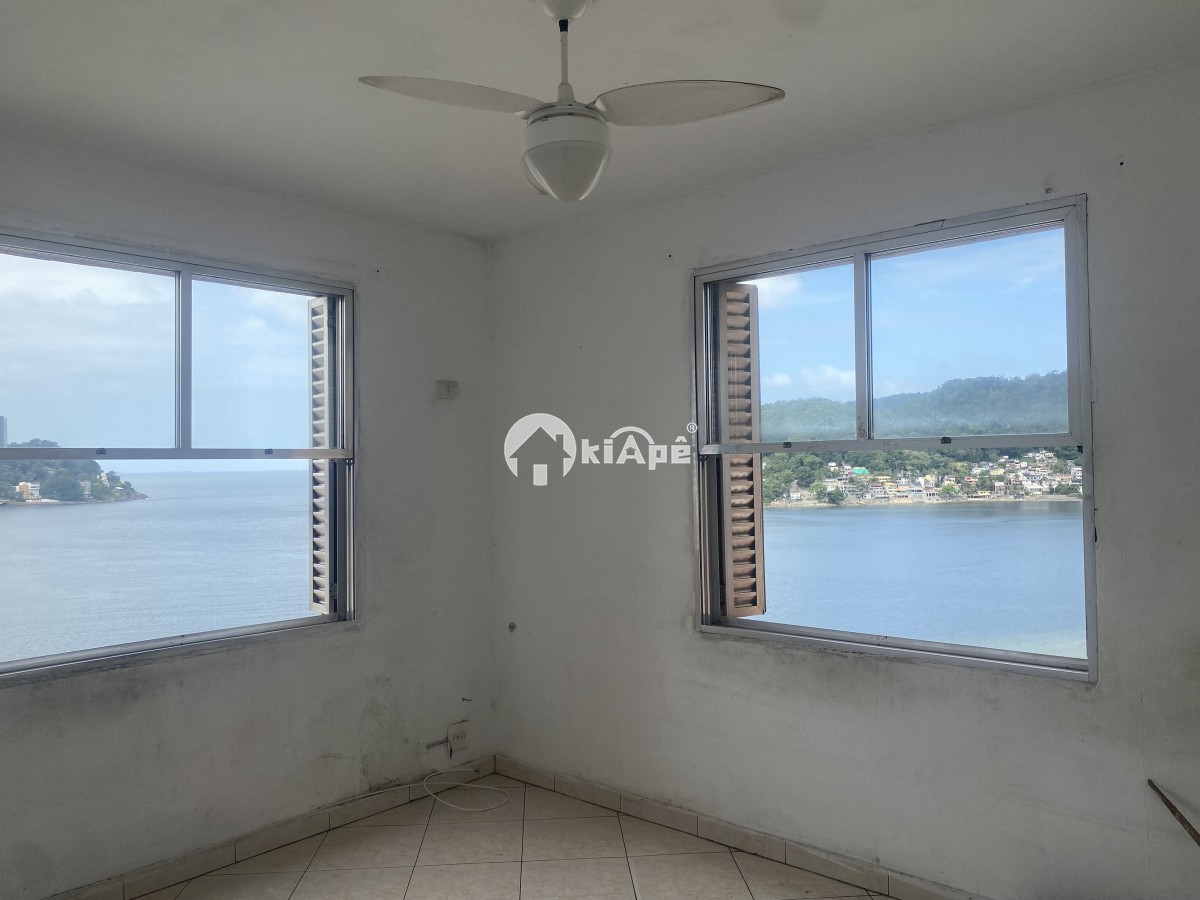 Apartamento à Venda de Frente para o Mar com Vista Panorâmica — Gonzaguinha, São Vicente-SP