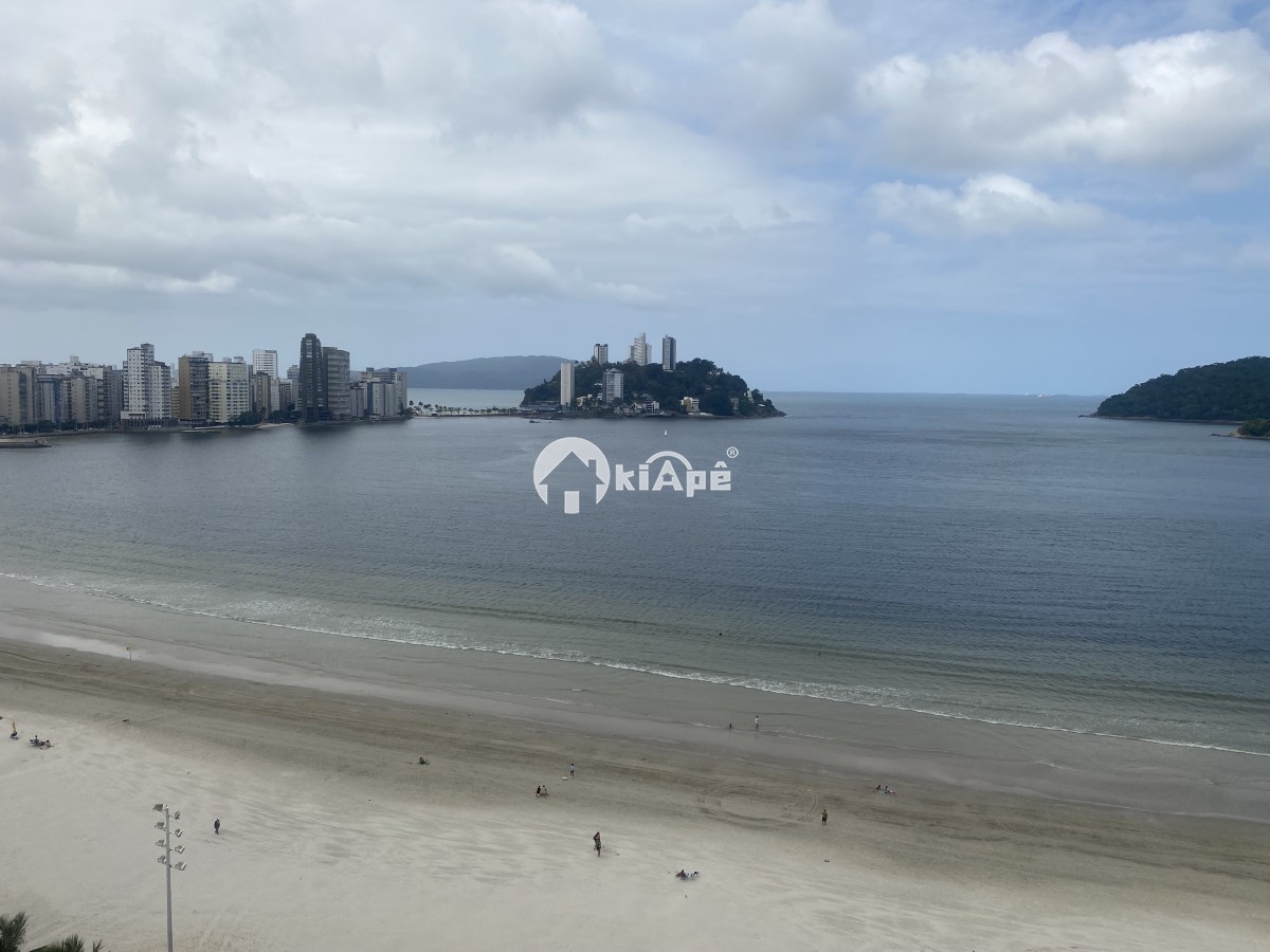Apartamento à Venda de Frente para o Mar com Vista Panorâmica — Gonzaguinha, São Vicente-SP