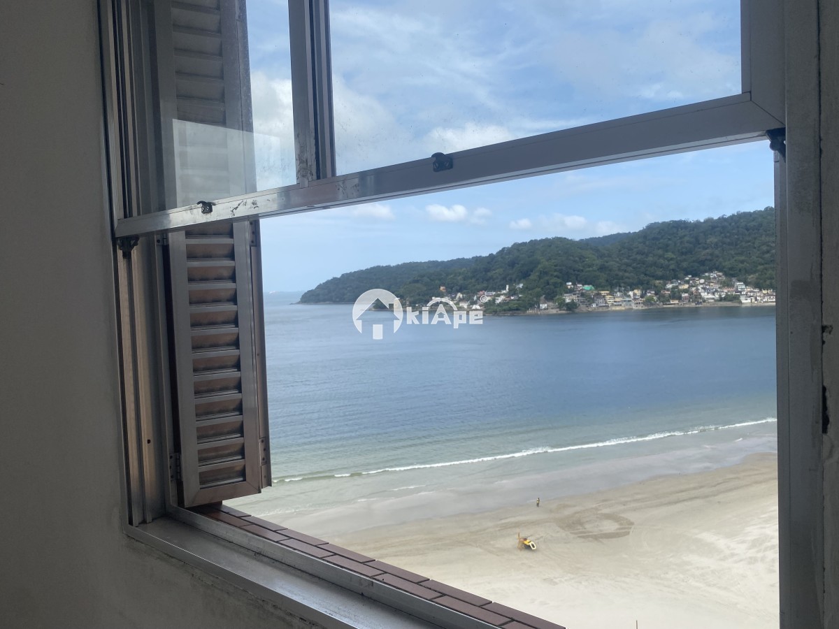 Apartamento à Venda de Frente para o Mar com Vista Panorâmica — Gonzaguinha, São Vicente-SP