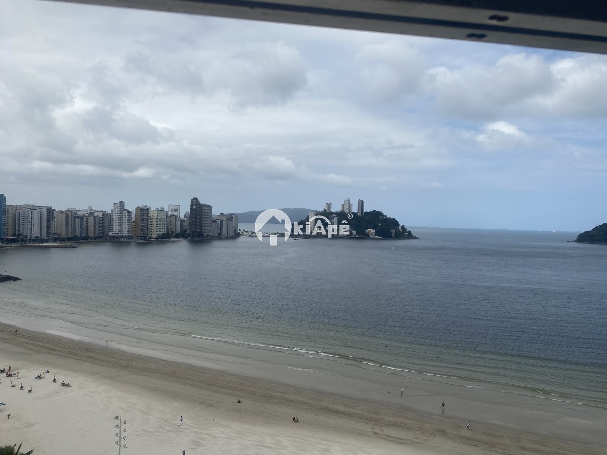 Apartamento à Venda de Frente para o Mar com Vista Panorâmica — Gonzaguinha, São Vicente-SP