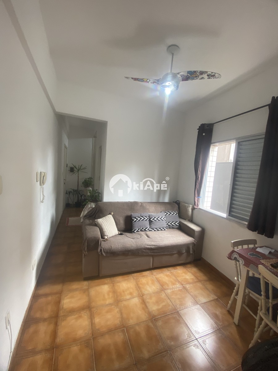 VENDE-SE APARTAMENTO COM 1 QUARTO, PRÉDIO DE FRENTE PARA O MAR - GONZAGUINHA SÃO VICENTE-SP